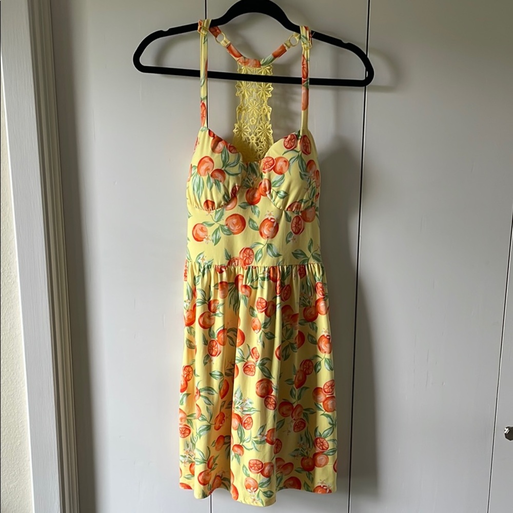 S-O-L-D. 
No Boundaries Yellow Floral Dress